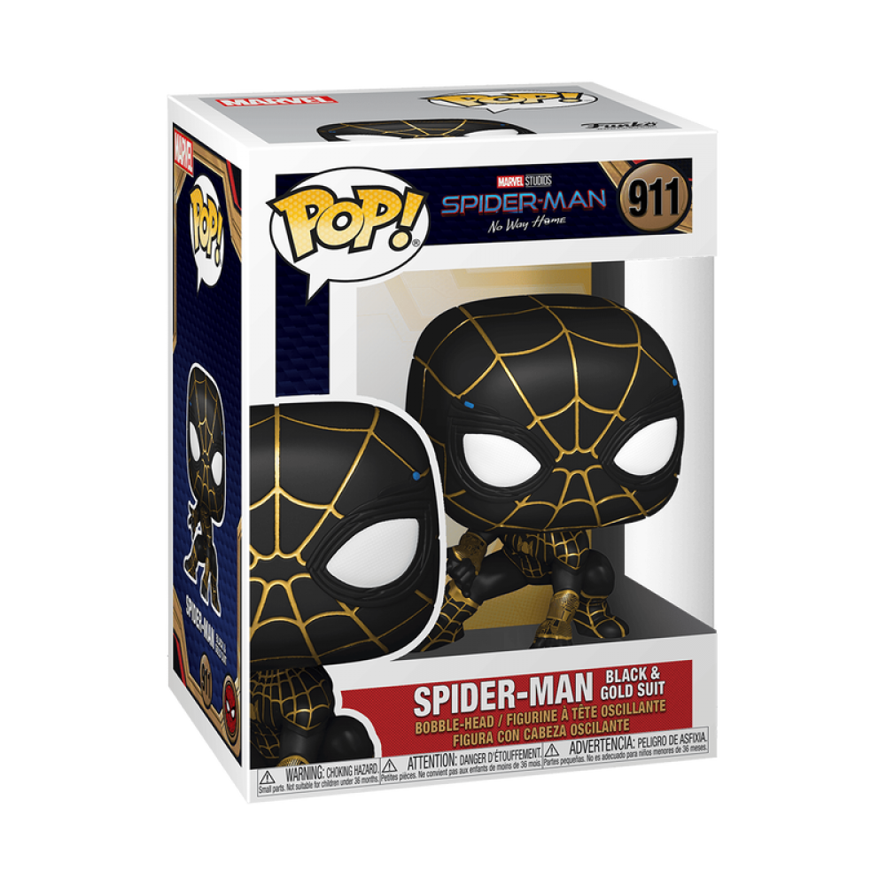 FUNKO Pop Marvel's Spider-Man Black & Gold Suit 911